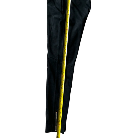 H&M Faux Suede Stretch Pants, With Waist Piping Detail & Ankle Zippers - Picture 8 of 11